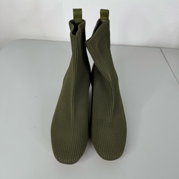 Joie Green Knit Ankle Booties Size 8 - Picture 2 of 6